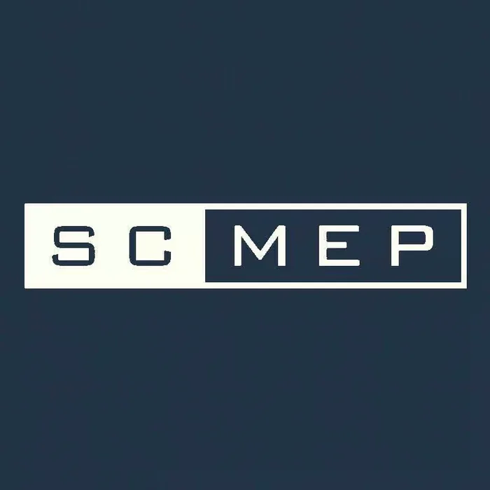 SCMEP logo on carbon circle